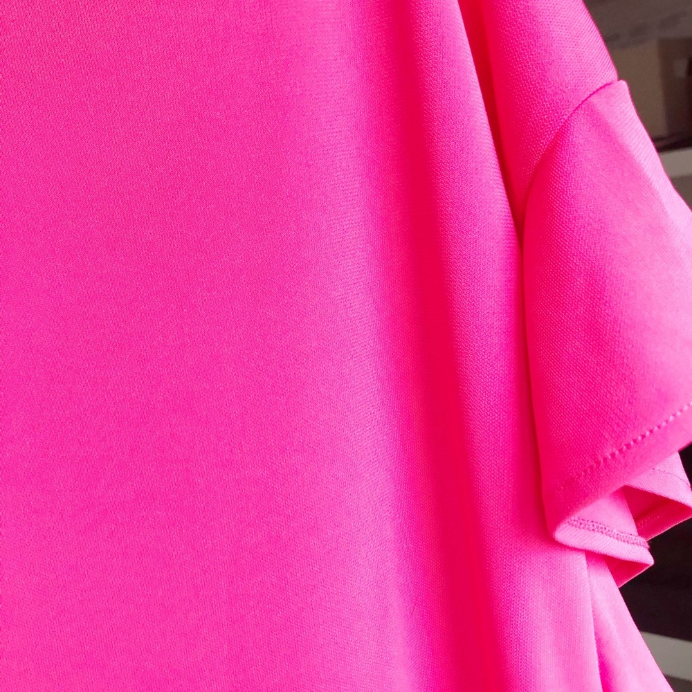 ZARA Fuchsia Ruffle Top NWT - Picture 6 of 8